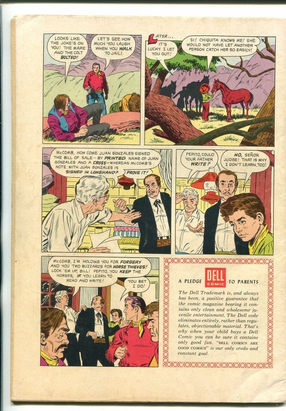 BUFFALO BILL JR #673 1956-DELL-DICK WEST-TV SERIES-vg