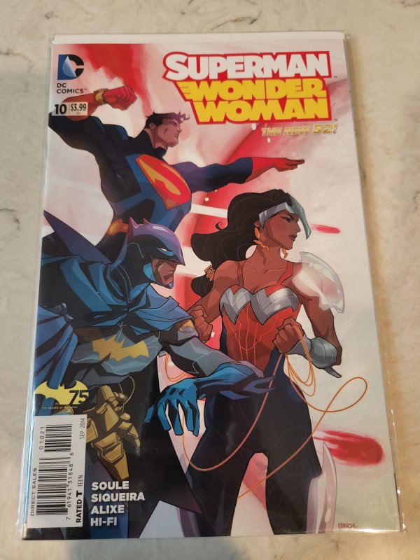 SUPERMAN WONDER WOMAN #10 75 YEARS OF BATMAN VARIANT