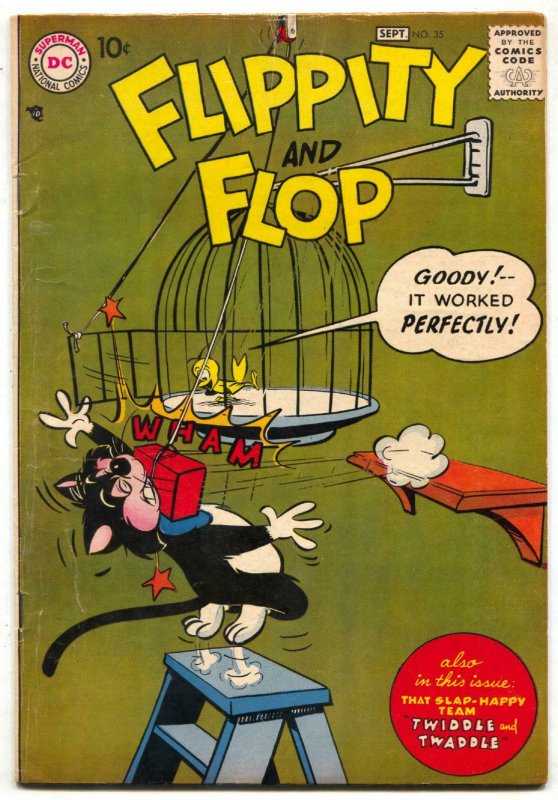 Flippity and Flop #35 1957- DC Funny Animals VG+