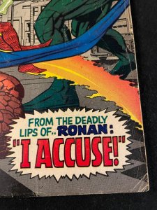 FANTASTIC FOUR #65 First Ronan Appearance, G/VG Condition