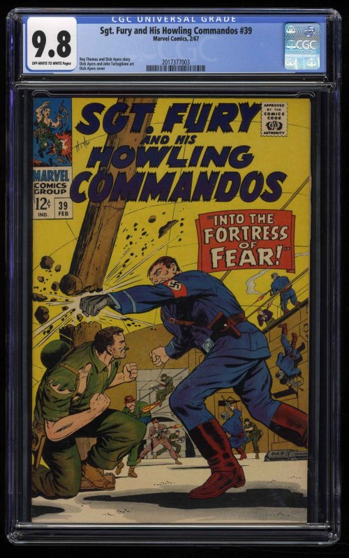 Sgt. Fury and His Howling Commandos #39 CGC NM/M 9.8 Highest Graded!