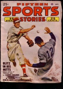 FIFTEEN SPORTS STORIES 1948 SEPT POPULAR PUBS FILE COPY VF