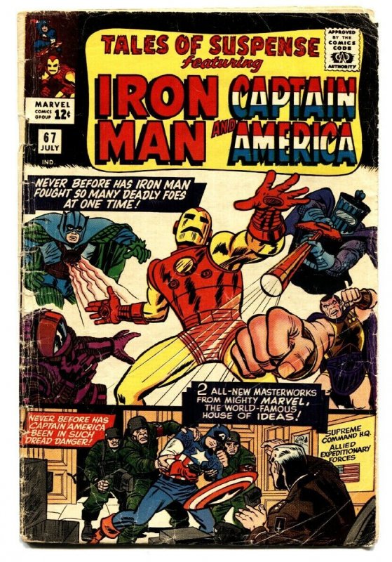 TALES OF SUSPENSE #67 comic book 1965-IRON MAN/CAPTAIN AMERICA-MARVEL-VG-
