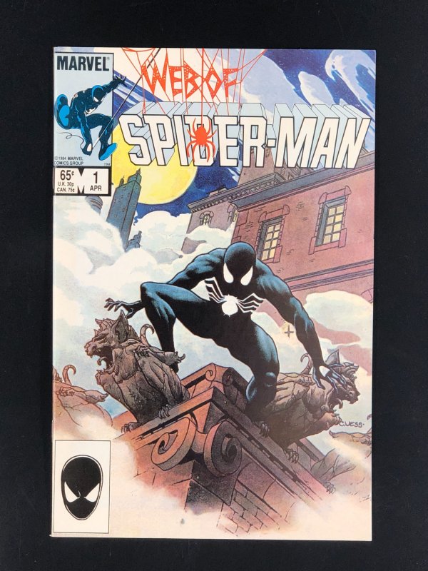 Web of Spider-Man #1 (1985) NM+ C. Vess Black Costume Spidey!