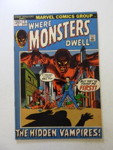 Where Monsters Dwell #17 (1972) FN- condition rusty staples