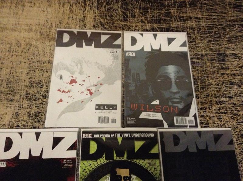 Lot Of 5 DMZ DC Vertigo Comic Books # 22 23 24 25 26 Show Upcoming Brian Wood R9