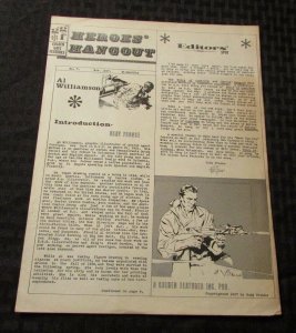 1967 HEROES HANGOUT #7 FANZINE Al Williamson FN 4 pgs