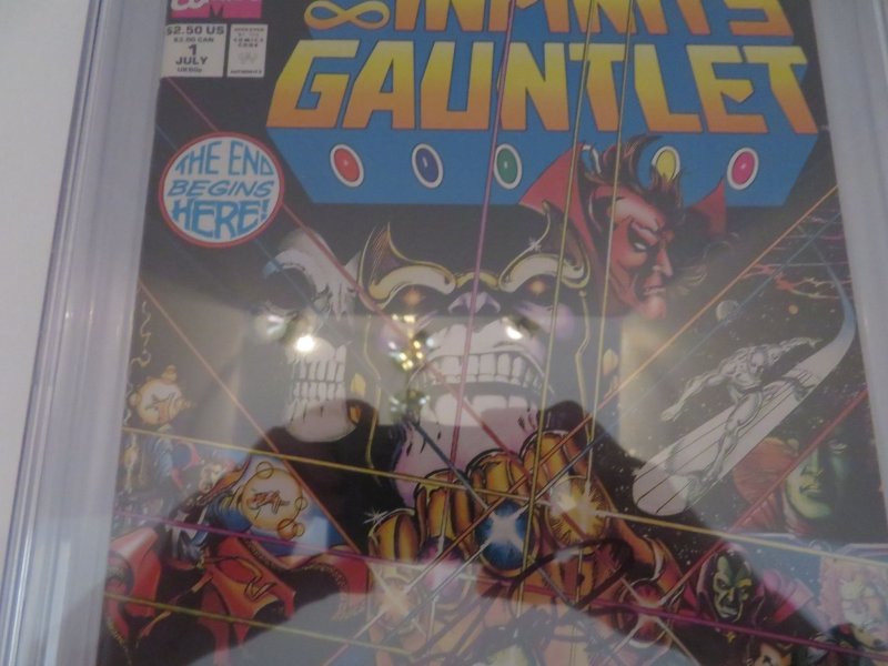 Marvel The Infinity Gauntlet #1 (1991) Starlin Perez Rubinstein CGC SS 9.6 White