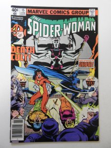 Spider-Woman #15 (1979) VG+ Condition centerfold detached bottom staple