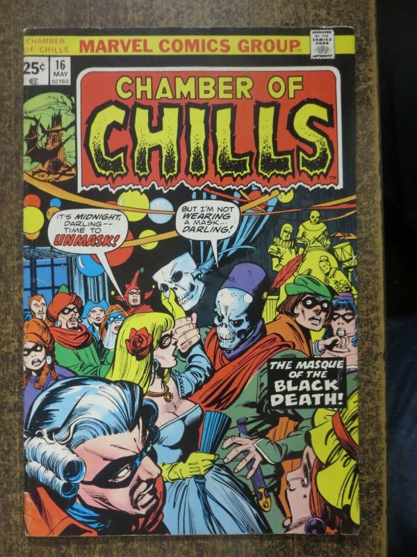 CHAMBER OF CHILLS 16 VG+ May 1975 Marvel COMICS BOOK