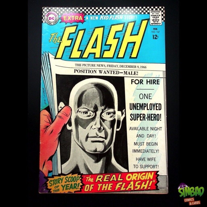 Flash, Vol. 1 167 Origin of The Flash (Barry Allen) retold