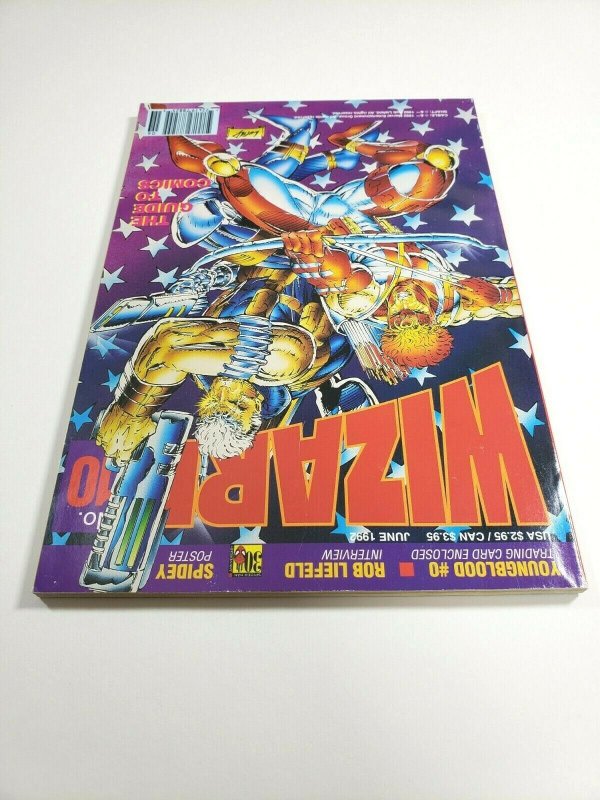 WIZARD #10 Comic Magazine June 1992 Rob Liefeld Cover Art Youngblood Card