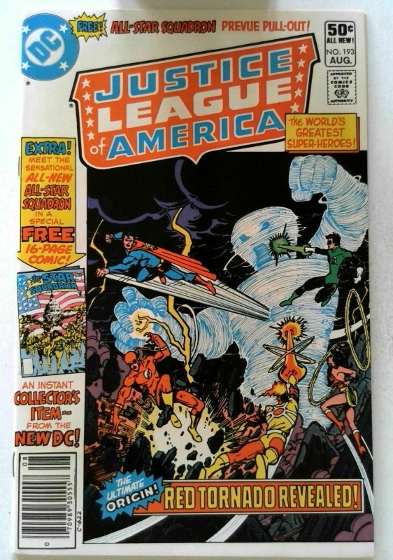 Justice League of America #193 DC 1981 VF/NM Bronze Age Comic Book 1st Print