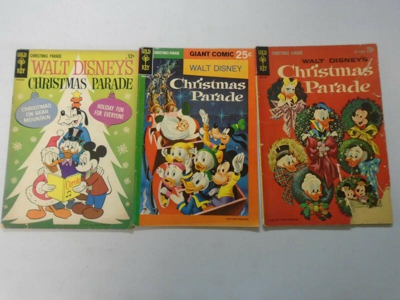 Disney Christmas Parade comic lot 3 different issues 4.0 VG