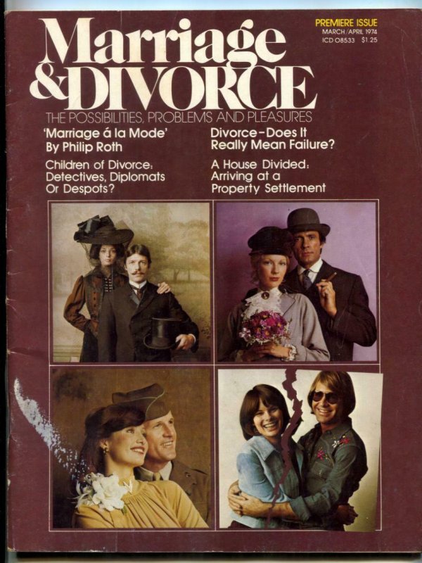 Marriage and Divorce Magazine #1 March 1974- Philip Roth