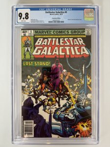 Battlestar Galactica #8 CGC 9.8  Newsstand Marvel Comics TV Adaptation (1979)