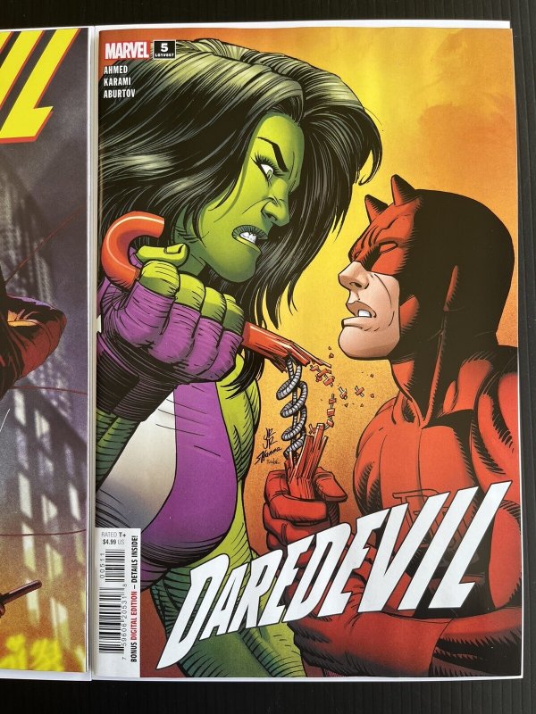DAREDEVIL #5 (2023) CVR A + 1:25 PAREL MARVEL NM SET 2024 IN-HAND PROSHIPPER