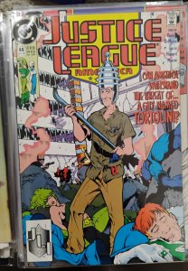 JUSTICE LEAGUE AMERICA  # 44 1990 DC COMICS  GIFFEN +DEMATTEIS