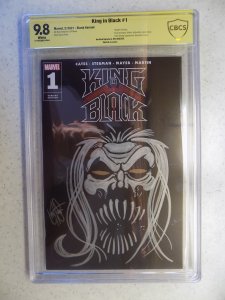 King in Black # 1 Black Blank CBCS 9.8. Custom Sketch and Sign Ken Haeser