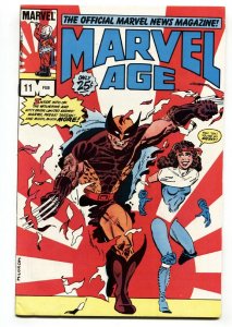 Marvel Age #11 comic book 1984-Marvel-WOLVERINE and KITTY PRIDE