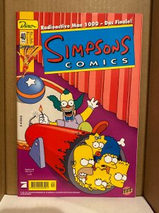 Simpsons Comics #40 NM/NM+ HTF GERMAN Edition (1998) Dino