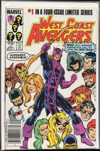 West Coast Avengers #1 (1984) West Coast Avengers / Avengers West Coast [Key ...
