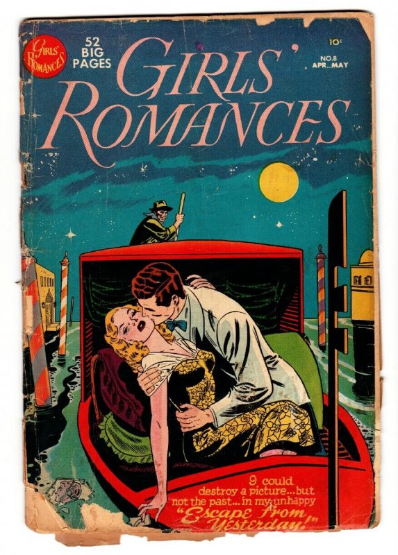 GIRLS' ROMANCES #8 comic book 1951-DC--CLASSIC ISSUE