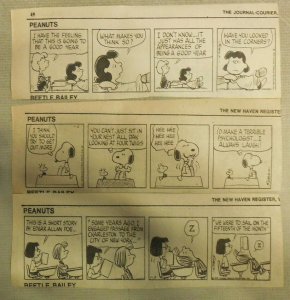 (202) Peanuts by Charles Schulz Dailies from 1-12,1979 Size: 3 x 10 inches
