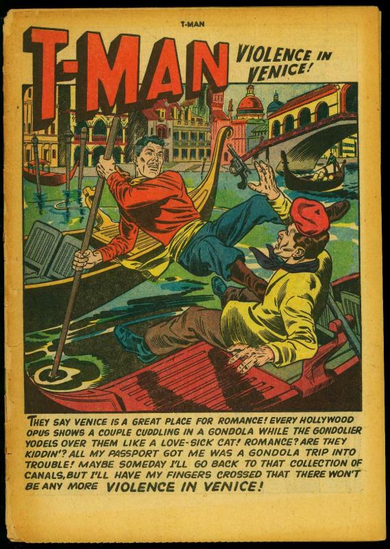 T-Man Comics #5 1952- Commies- Spies- Reading Copy 