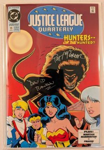 Justice League Quarterly 11 Signed By David Rawson And Pat McGreal W/COA!