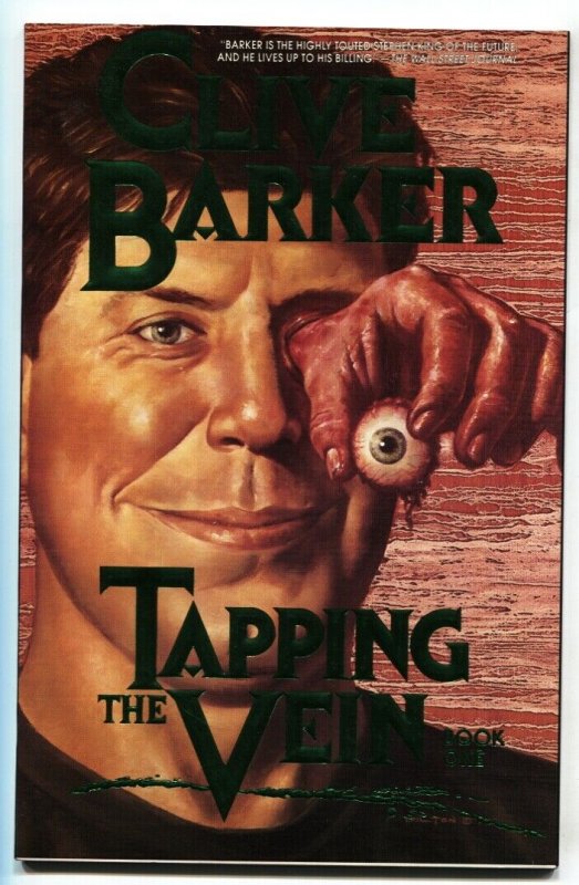 Tapping the Vein # 1989 Green logo variant-Eclipse Clive Barker comic book NM-