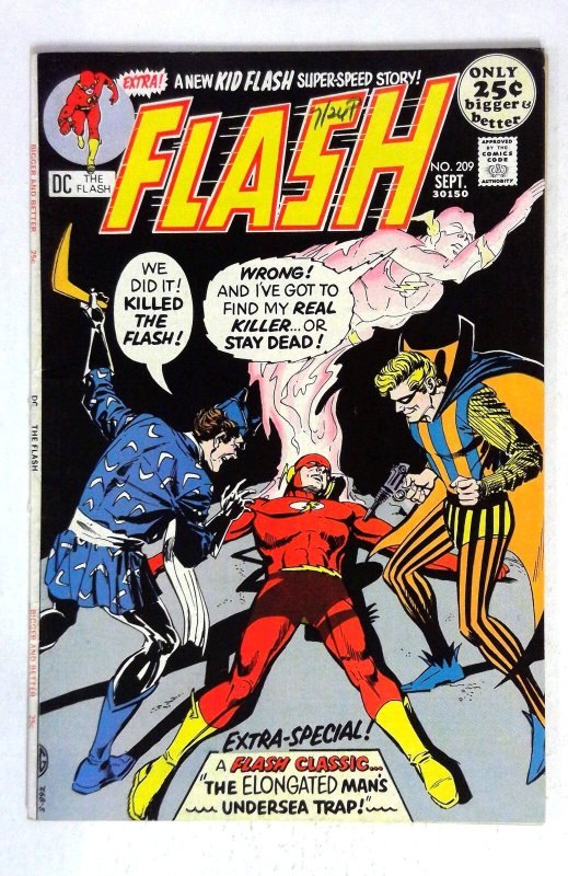 Flash #209 Kid Flash Elongated Man (1971) DC VG
