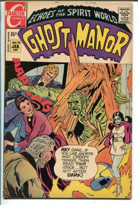 GHOST MANOR #16 1971-CHARLTON-STEVE DITKO ART-fn