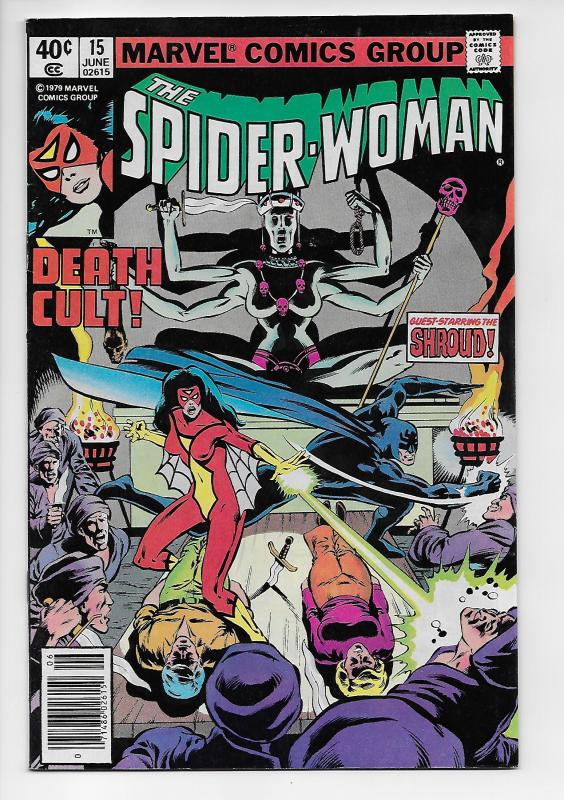 Spider-Woman #15 - Shroud / Nekra (Marvel, 1979) - FN/VF