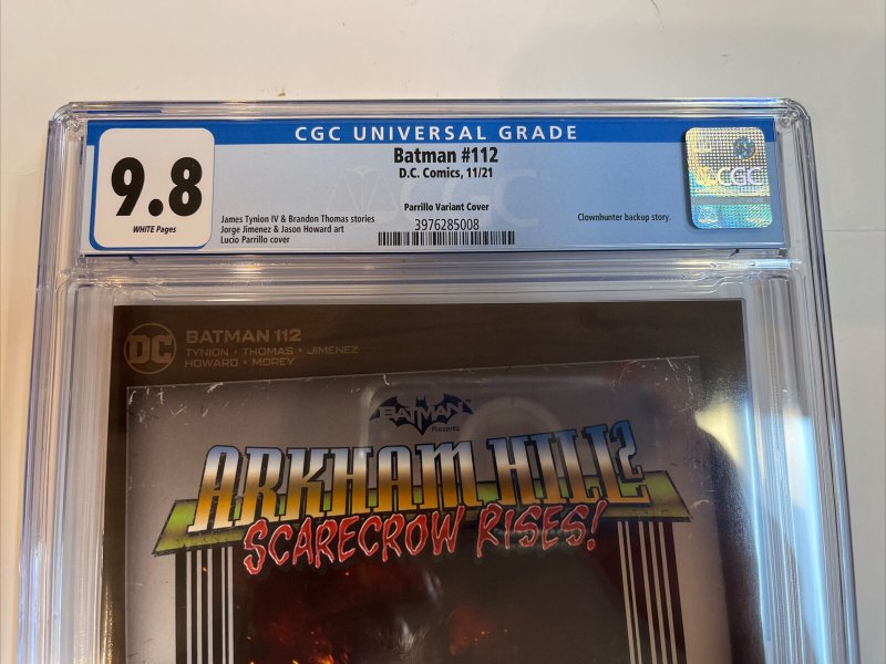 Batman  (2021) # 112 (CGC 9.8) Parillo Variant Cover