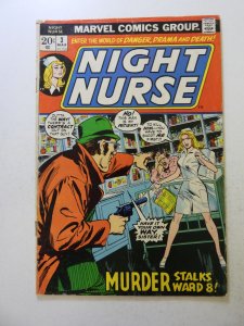 Night Nurse #3 (1973) VG condition moisture damage