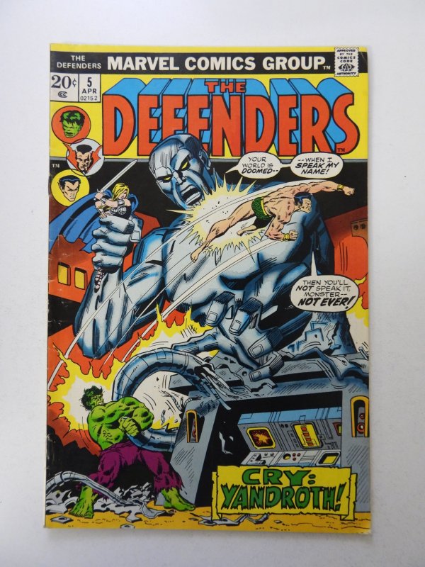 The Defenders #5 (1973) FN- condition moisture damage