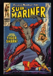 Sub-Mariner #5 FN/VF 7.0 1st Appearance Tiger Shark!