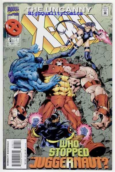 X-MEN #322. NM+, Juggernaut, Onslaught, Scott Lobdell, more in store