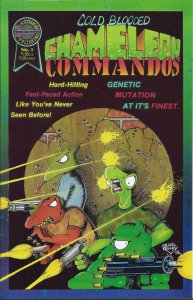 COLD BLOODED CHAMELEON COMMANDOS #1, VF+, Blackthorne 1986 more Indies in store