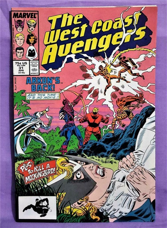 Moon Knight WEST COAST AVENGERS #28 - #33 Ann #5 - 6 (Marvel, 1987)!