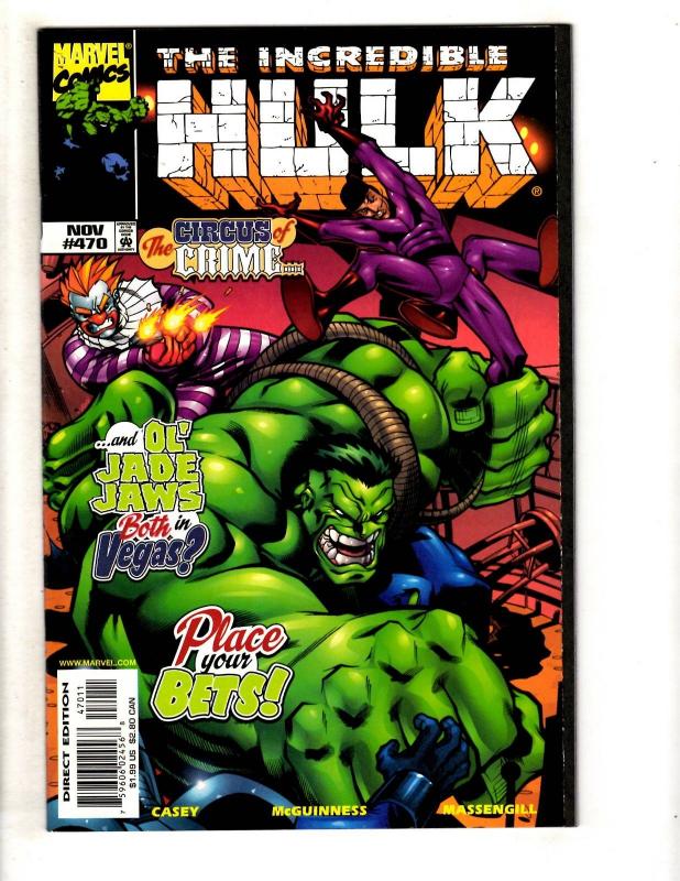 8 Incredible Hulk Marvel Comic Books # 447 448 468 469 470 471 472 473 Thor CR35