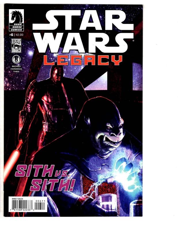 3 Star Wars Legacy Dark Horse Comic Books # 6 13 18 Bechko Hardman Thies WM7