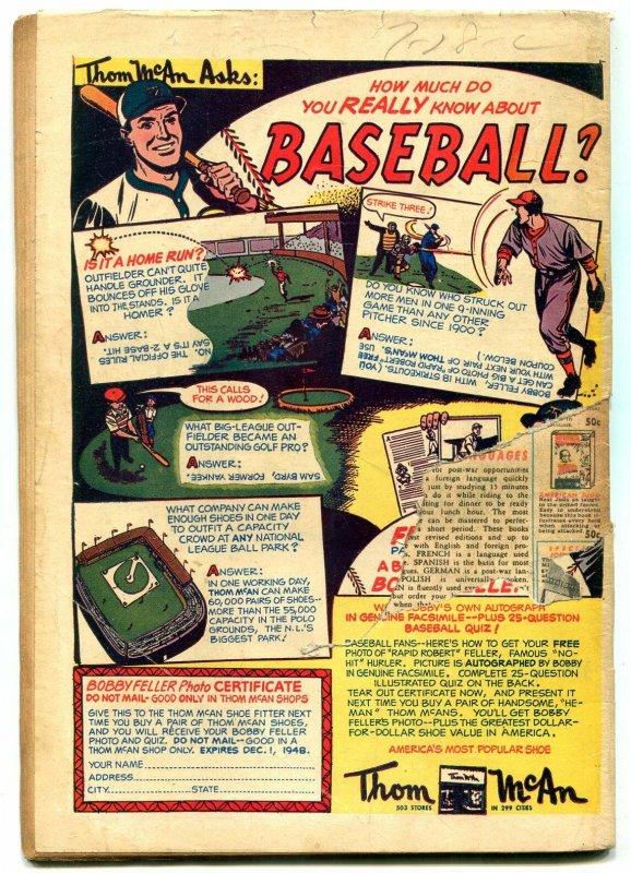 JOE PALOOKA #24 1948-HARVEY COMICS-WESTERN COVER G/VG