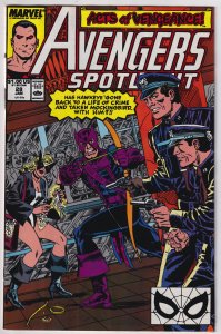 Avengers Spotlight #28 (1990) Hawkeye