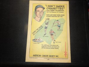 Where There's Smoke 1965 Promo Cancer Society Comic NY Yankees Bobby Ric...