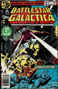 Battlestar Galactica #1, Bronze Age Key, 8.0 or Better, Signed by Bob McLeod