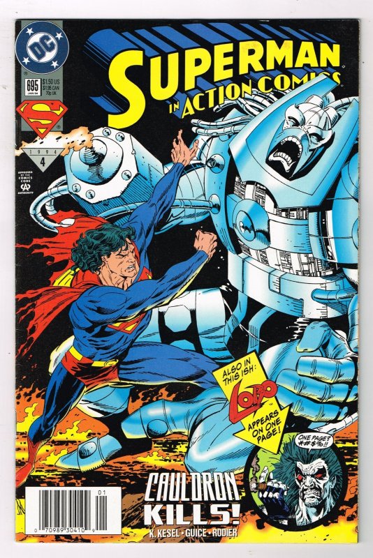 Superman: In Action Comics #695  (1994)  LOBO NEWSSTAND Copy DC Comics