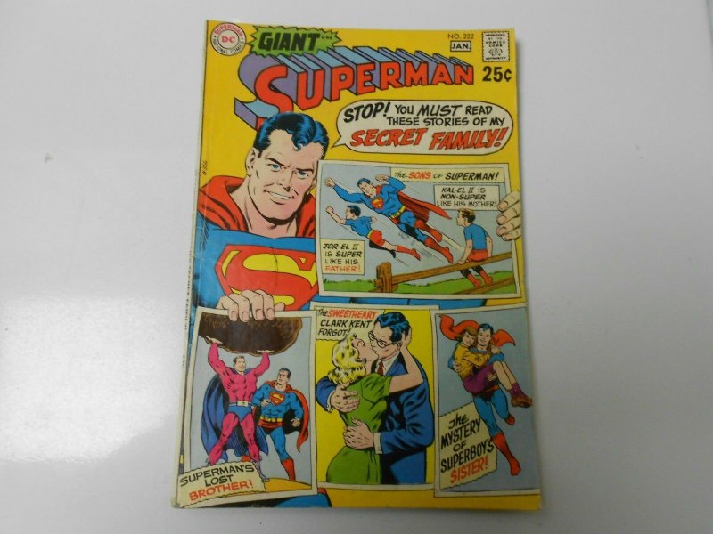 1966 SUPERMAN #184 VG 222 FN- LOT of 2