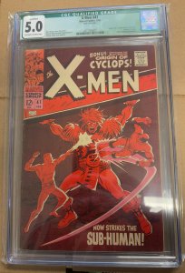 The X-Men #41 (1968) CGC 5.0 qualified pg 3 missing